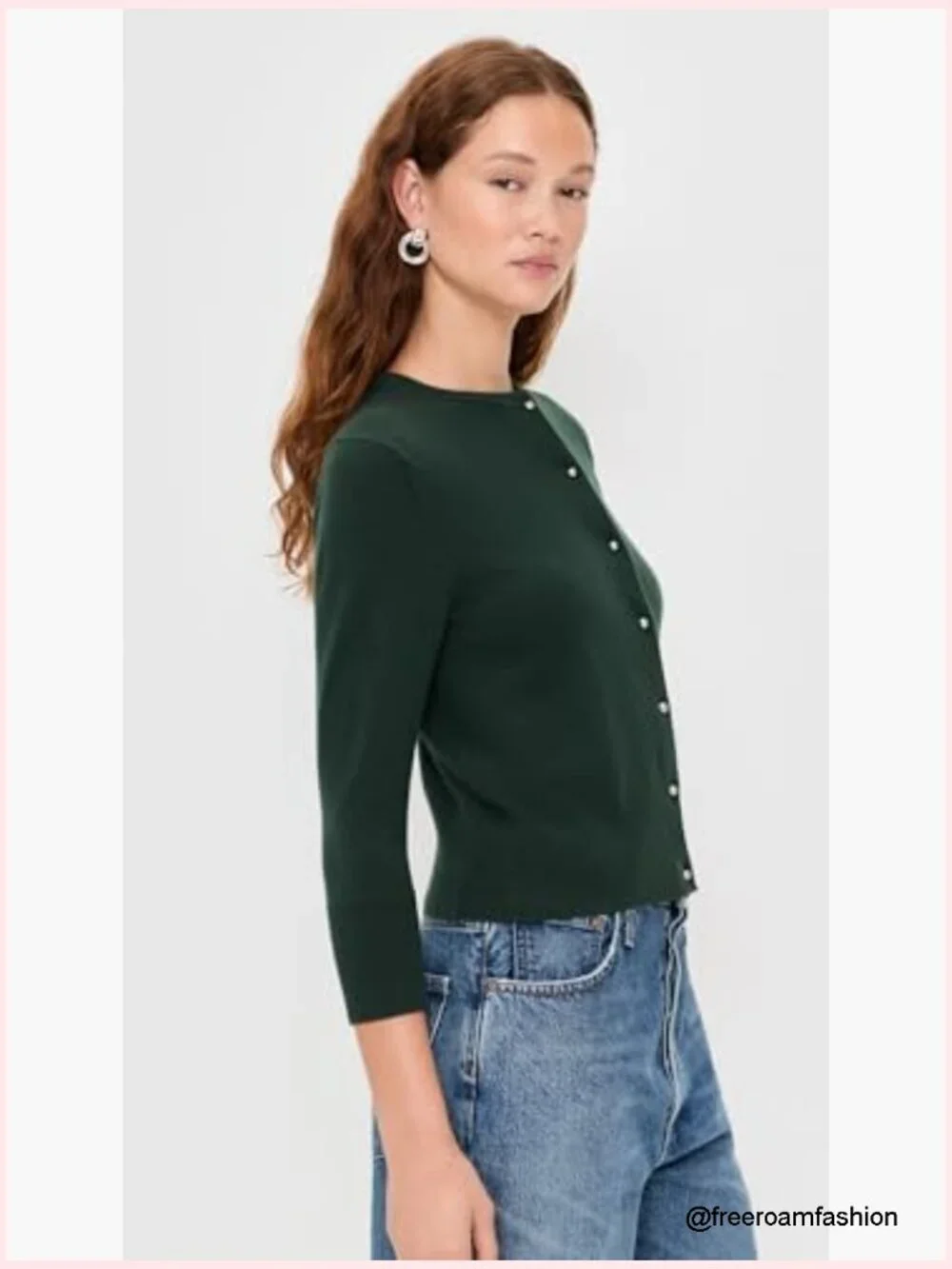 Luxury Cashmere Wool Cardigan with Metal Buttons